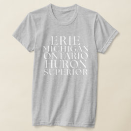 Camisetas de los Grandes Lagos de Michigan