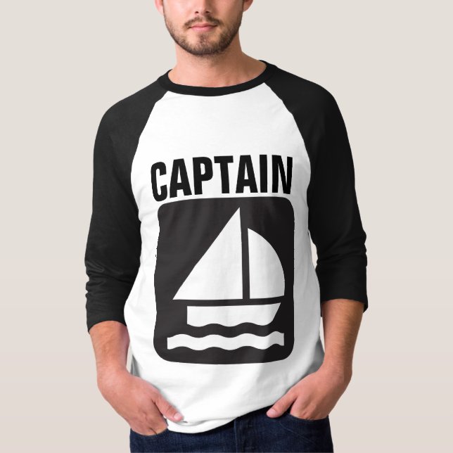 Camisetas DE LOS HOMBRES CAPITÁN (Anverso)