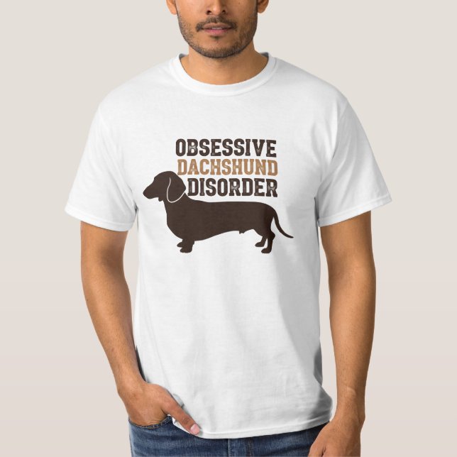 Camisetas de los hombres de Dachshund (Anverso)