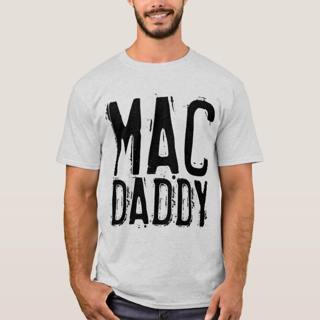 Camisetas de los hombres de la época MAC DADDY (Anverso)