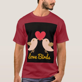 Camisetas de los hombres de los Aves amorosos