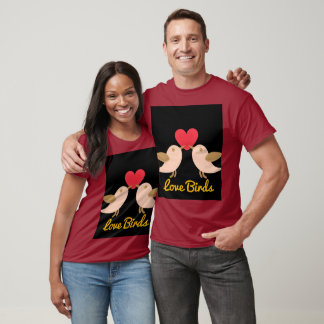 Camisetas de los hombres de los Aves amorosos