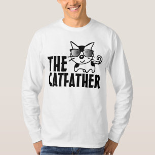 Camisetas de los hombres del gato CATFER CAT DAD