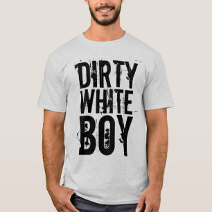 CAMISETAS DE LOS HOMBRES VINTAGE, MUCHACHO BLANCO