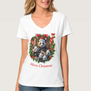 Camisetas de los Navidades Panda Bear