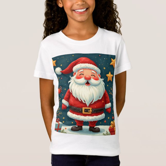 Camisetas de los navidades santa Chicas (Anverso)