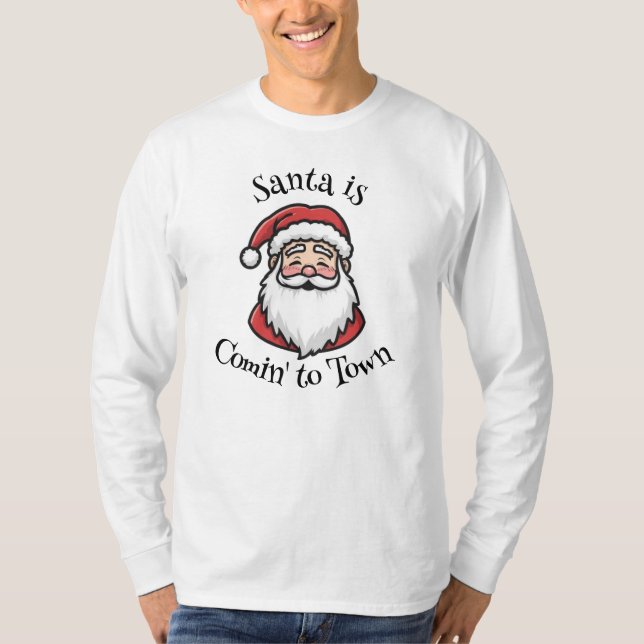 Camisetas de los navidades Santa Men (Anverso)