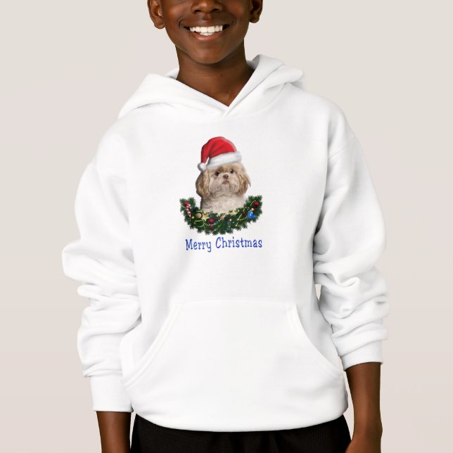 Camisetas de los navidades Shitzu (Anverso)