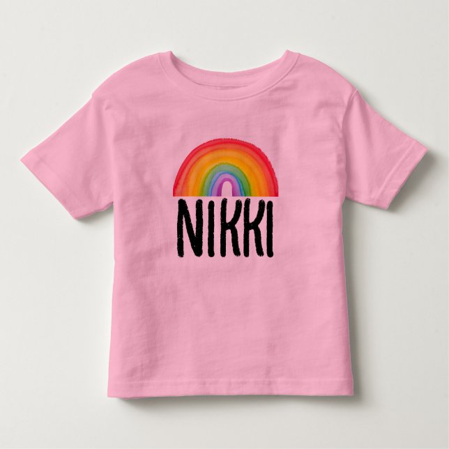 CAMISETAS DE LOS NIÑOS CON NOMBRE DE LLUVIA PERSON (Anverso)