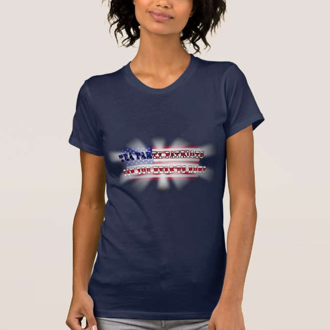 Camisetas de los patriotas de la fiesta del té (Anverso)