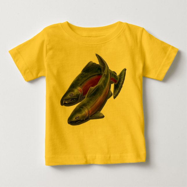 Camisetas de los pescados de los salmones de Coho (Anverso)