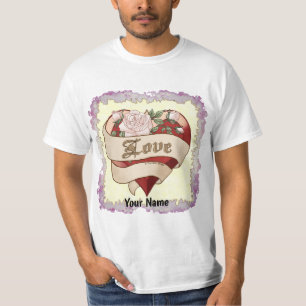 Camisetas de Love Bevel Heart