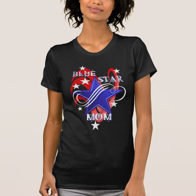 Camisetas de lujo de la mamá de la estrella azul (Anverso)