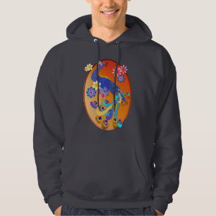 Camisetas de lujo del óvalo del pavo real y de la