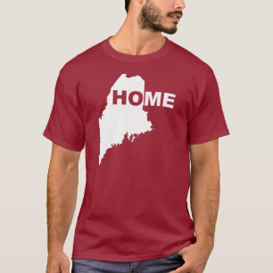 Camisetas de Maine Hogar Lejos del Estado