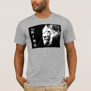 Camisetas de manga corta de heather Gray Lion Men
