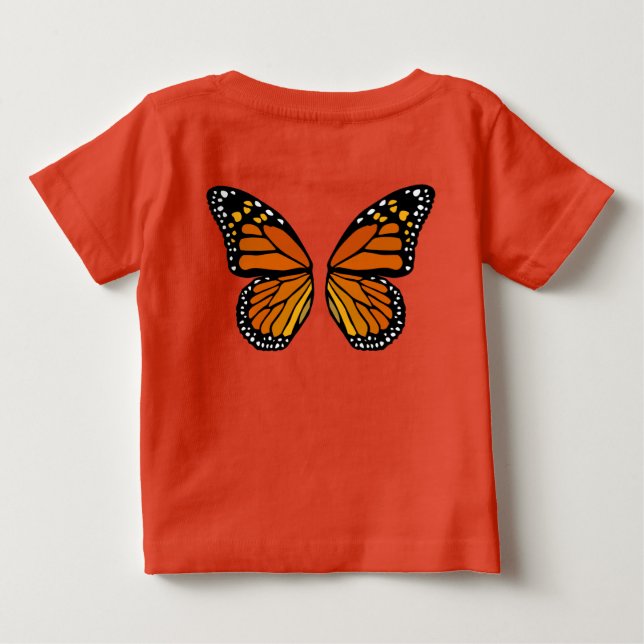Camisetas de mariposa bebe Cutáneo de mariposa (Reverso)