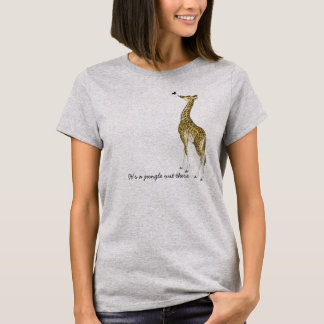 Camisetas de mariposa de jirafa capilar