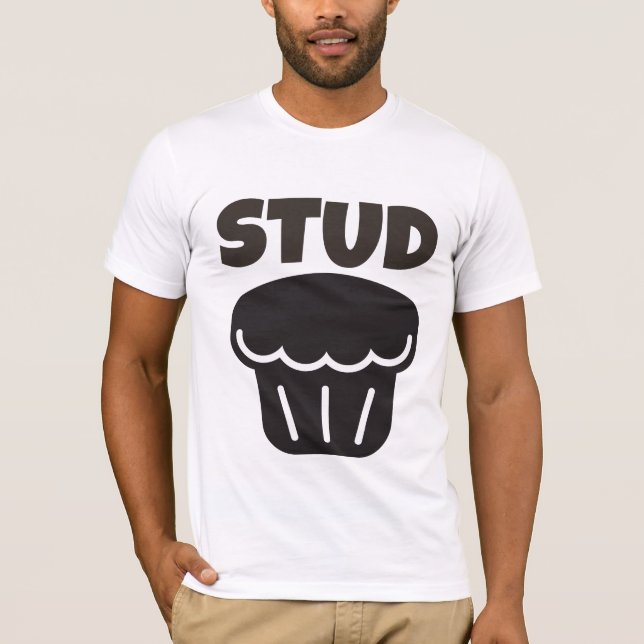 CAMISETAS DE MENOS DE STUD MUFFIN (Anverso)