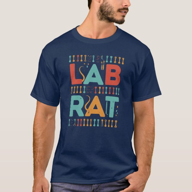 camisetas de mens de rata de laboratorio, Lab Rat: (Anverso)