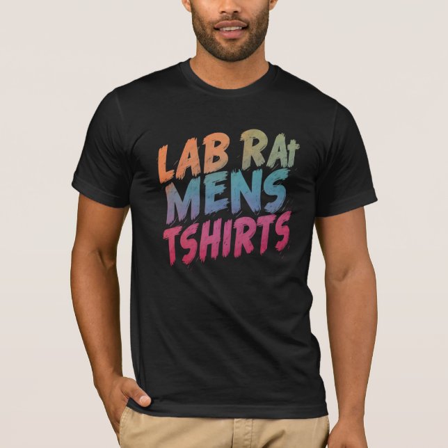 camisetas de mens de rata de laboratorio, Lab Rat: (Anverso)