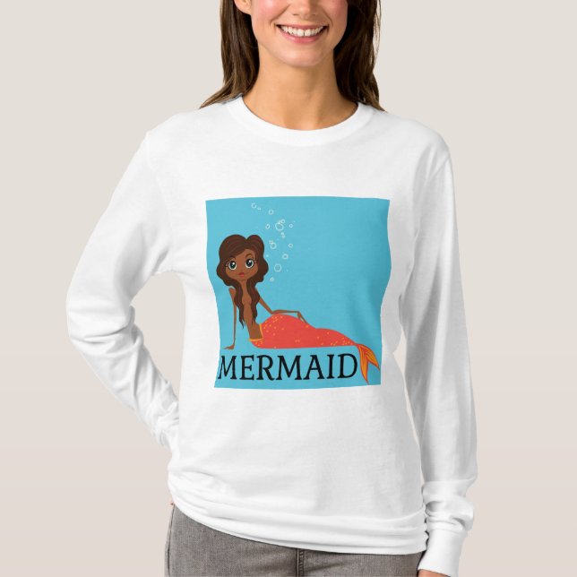 CAMISETAS DE MERMAID NEGRO (Anverso)