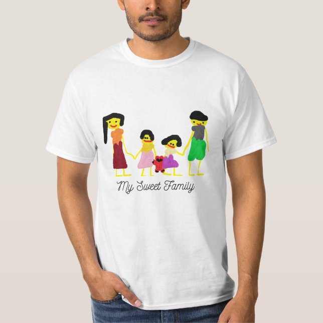 Camisetas de mi familia dulce (Anverso)