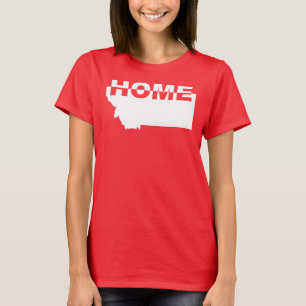 Camisetas de Montana Hogar Lejos del Estado