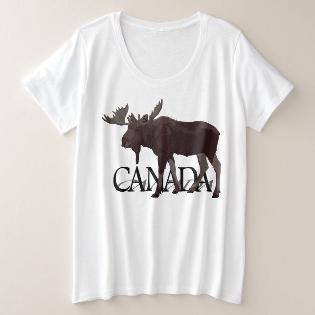 Camisetas de Moose y Camisetas de Moose de Canadá (Anverso del diseño)