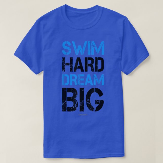 Camisetas De Motivación De Natación Nadan Sueño Du (Diseño del anverso)
