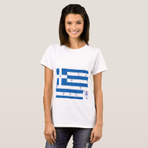 Camisetas de mujer/bandera griega