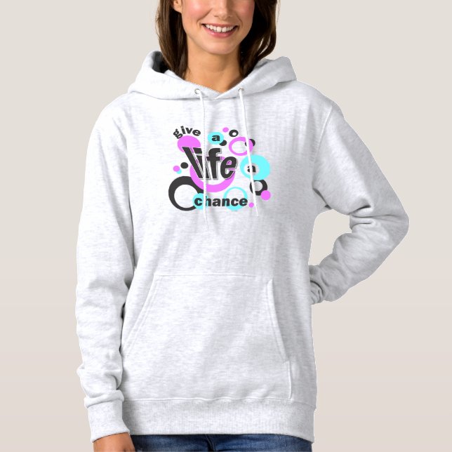 Camisetas de mujer con un diseño burbujeante. (Anverso)