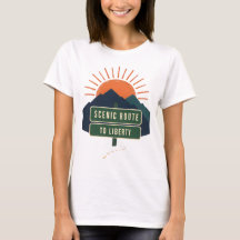 Camisetas de mujer Escénica Ruta a la Libertad