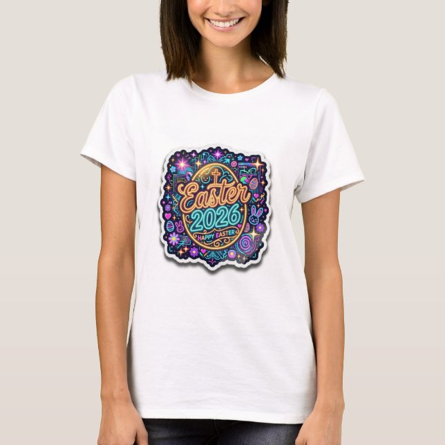 Camisetas de mujer temas de Pascua (Anverso)