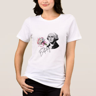 Camisetas de mujeres de George Washington, cumplea