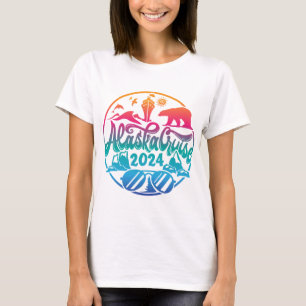 camisetas de mujeres de vacaciones de verano cruce