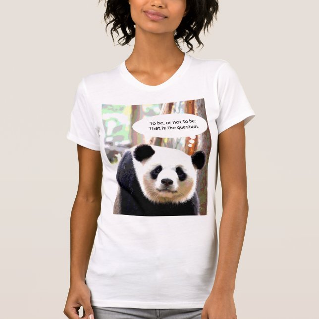 Camisetas de mujeres Shakespeare citan a Panda Bea (Anverso)