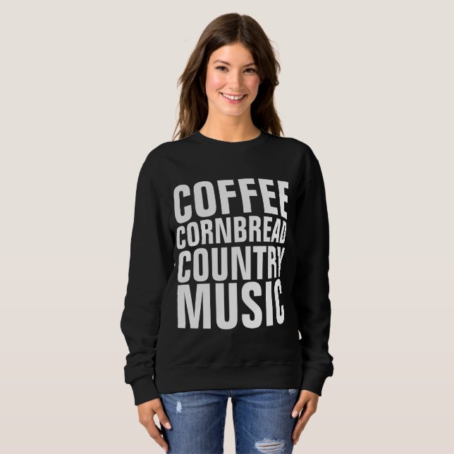 Camisetas de MÚSICA RURAL, CORNBREAD DE CAFÉ (Anverso completo)