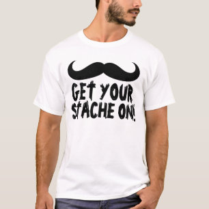 Camisetas de Mustache divertidas, ¡Pon tu dolor!