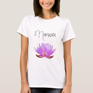 Camisetas de Namaste de la flor de Lotus