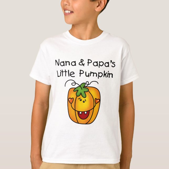 Camisetas de Nana y Papa's Little Pumpkin (Anverso)