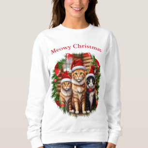 Camisetas de Navidad de gatos lindos