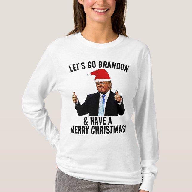CAMISetas DE NAVIDAD DE TRUMP VAMOS BRANDON (Anverso)