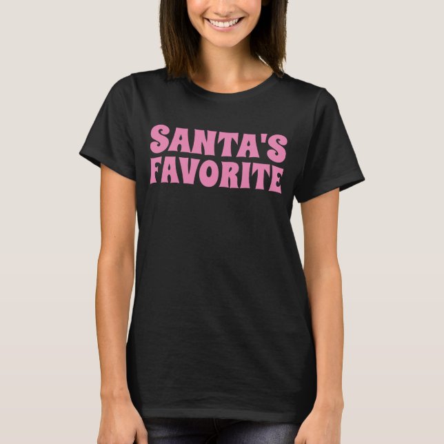 CAMISETAS DE NAVIDAD FAVORITA DE SANTA (Anverso)