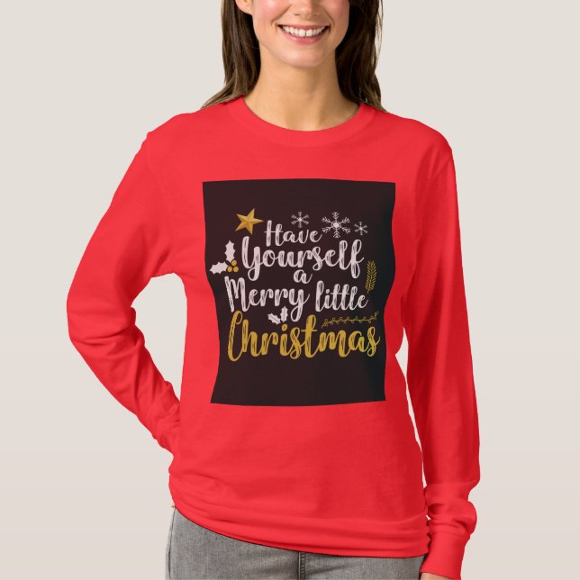 CAMISetas DE NAVIDAD FELIZ NAVIDAD (Anverso)