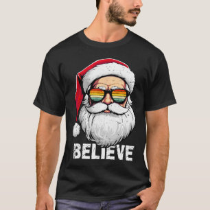Camisetas de Navidad para niños hombres Believe Sa