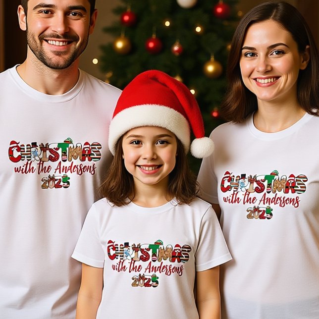 Camisetas de Navidades de familia monogramados (Subido por el creador)