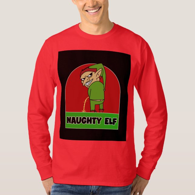 CAMISETAS DE NAVIDADES DE MENOS DE ELF RUDE MARAVI (Anverso)