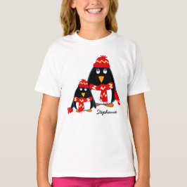 Camisetas de Navidades de pequeños pingüinos Perso