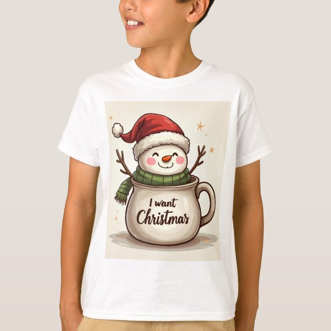 Camisetas de Navidades para niños (Anverso)